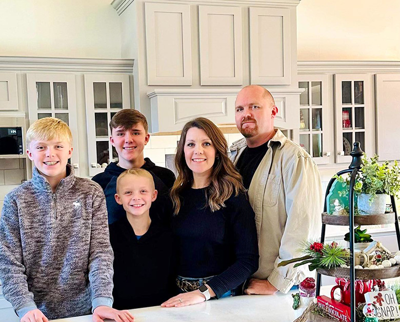 Brad Powers and family
