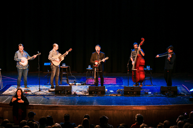 Travelin' McCourys at Remembering Earl for The Earl Scruggs Center in Shelby, NC (1/13/24) - photo © Bryce LaFoon
