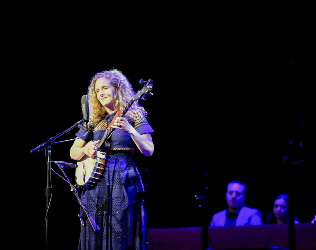 Abigail Washburn at the 100th Birthday Celebration for Earl Scruggs at The Ryman Auditorium (1/6/24) - photo © Bryce LaFoon