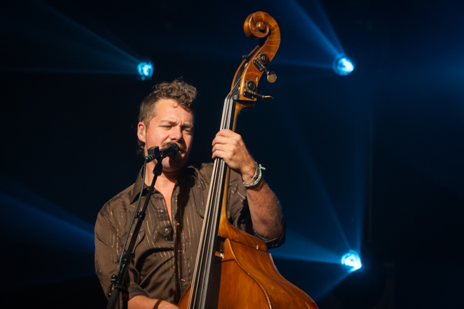 Travis Book with The Infamous Stringdusters at The Orange Peel (12/29/23) - photo © Corey Johnson-Erday