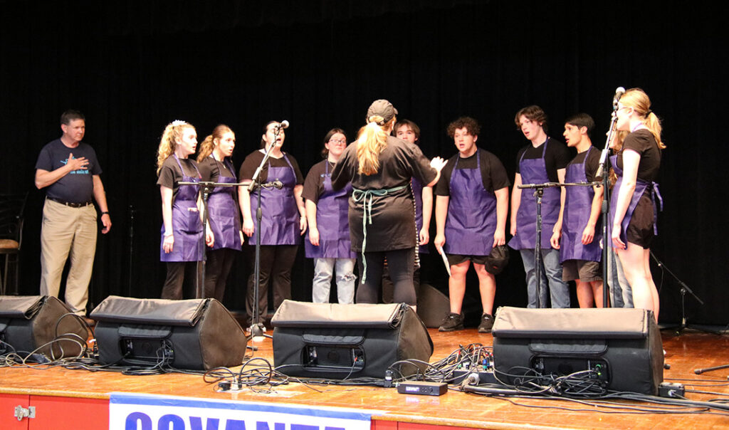 Southwestern Randolph High School Choral Program (worked concessions, raising money for trip to NYC), at the 2024 Seagrove Fiddlers' Convention - photo © G. Nicholas Hancock