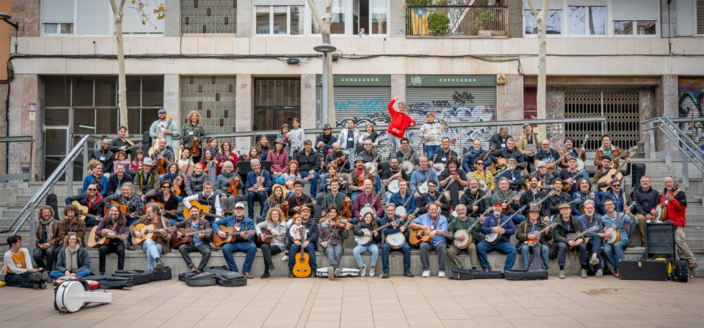 Official camp photo at the 2024 Barcelona Bluegrass Camp - photo © Josep Ponsà