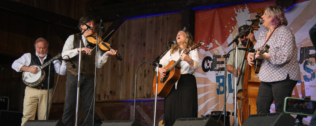 Valerie Smith & Liberty Pike at the Spring 2024 Gettysburg Bluegrass Festival - photo © Frank Baker