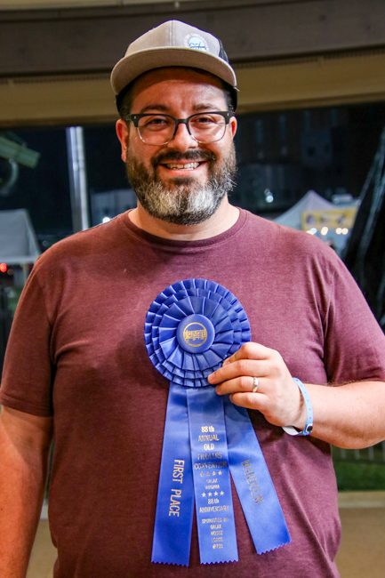 Brian Muller – 1st place Mandolin at the Galax Old Fiddlers' Convention 2024 – Photo © G Nicholas Hancock