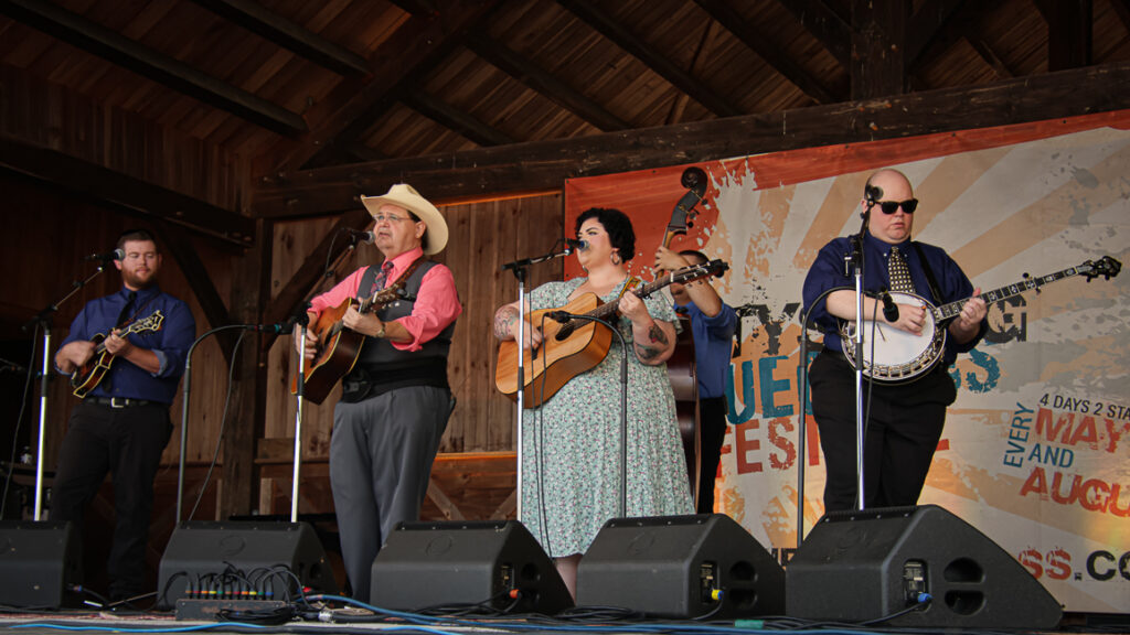 Junior Sisk at the Fall 2024 Gettysburg Bluegrass Festival - photo © Frank Baker