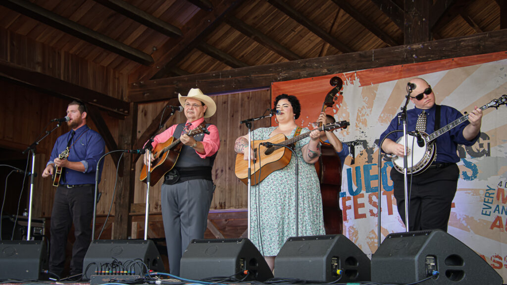 Junior Sisk at the Fall 2024 Gettysburg Bluegrass Festival - photo © Frank Baker