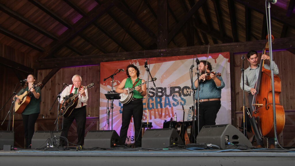 The Little Roy & Lizzy Show at the August 2024 Gettysburg Bluegrass Festival - photo © Frank Baker