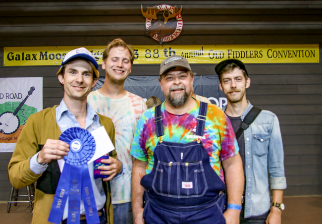 Maggodee Creek Boys – 1st Place Old-Time Band at the Galax Old Fiddlers' Convention 2024 – Photo © G Nicholas Hancock