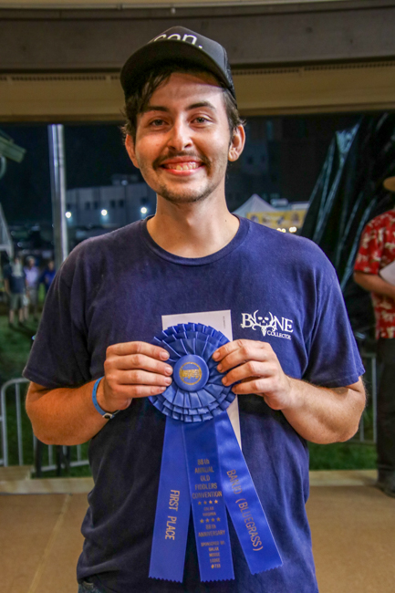 Travis Watts – 1st Place Bluegrass Banjo at the Galax Old Fiddlers' Convention 2024 – Photo © G Nicholas Hancock