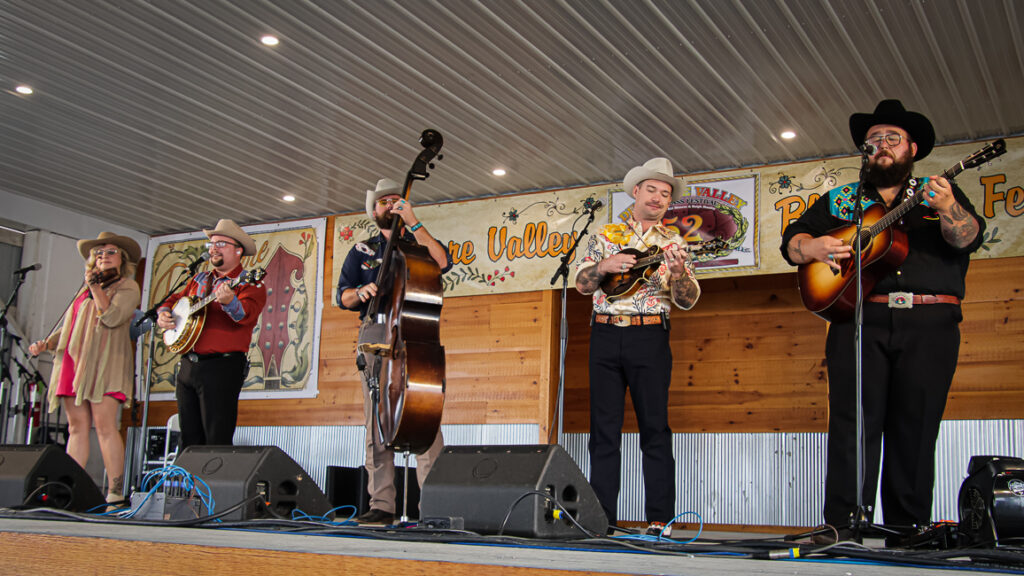 The Po' Ramblin' Boys at the 2024 Delaware Valley Bluegrass Festival - photo © Frank Baker