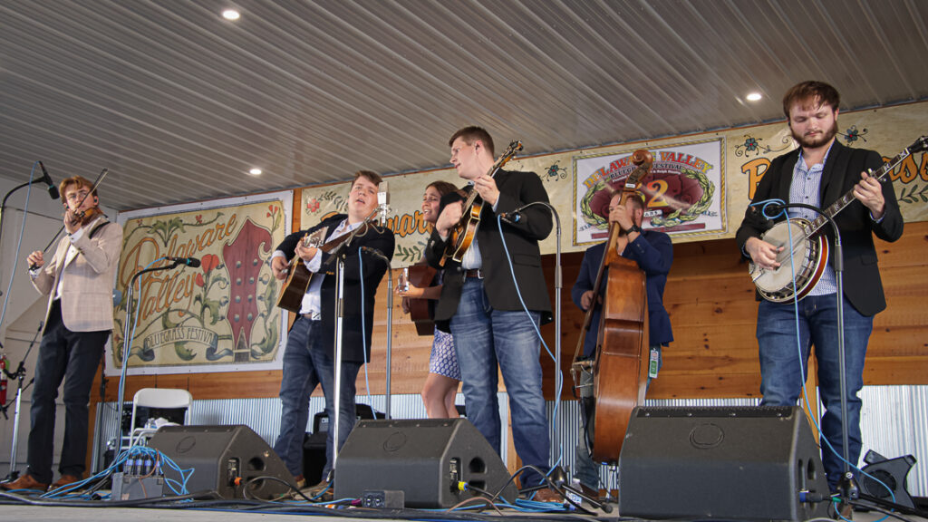 East Tennessee State University Pride Band at the 2024 Delaware Valley Bluegrass Festival - photo © Frank Baker