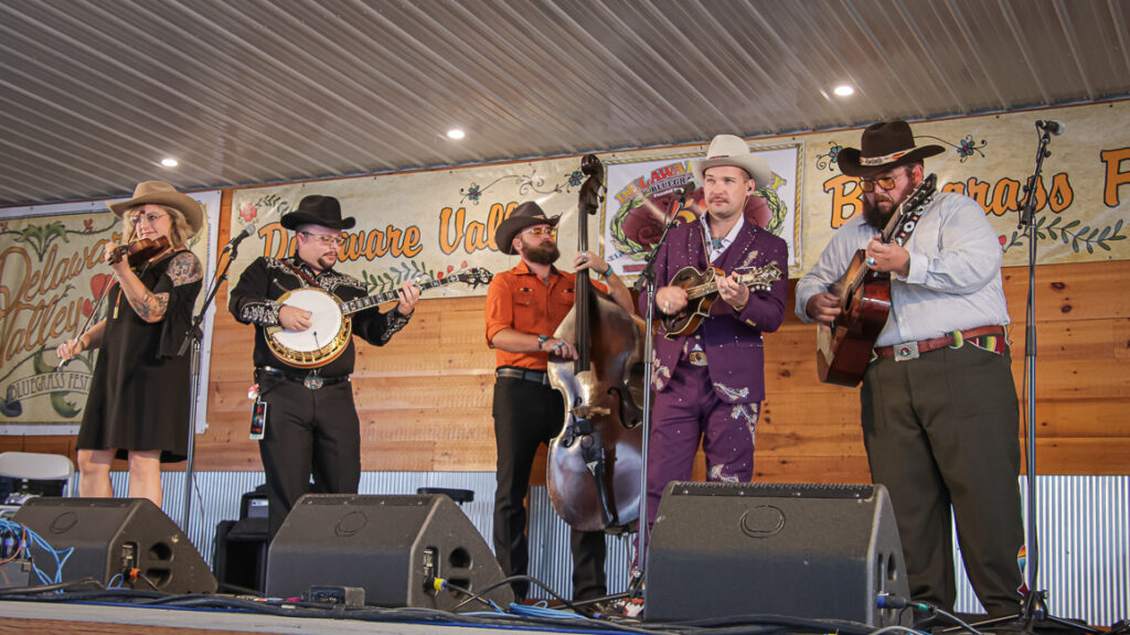 The Po' Ramblin' Boys at the 2024 Delaware Valley Bluegrass Festival - photo © Frank Baker