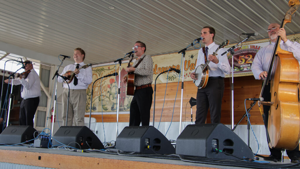 The Alex Leach Band at the 2024 Delaware Valley Bluegrass Festival - photo © Frank Baker