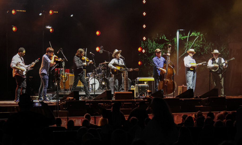 Chatham County Line & Friends at the 2024 IBMA Bluegrass Live!, Red Hat Amphitheater in Raleigh, NC - photo © Frank Baker