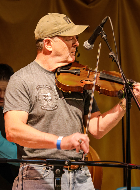 Jeff Medlin with River Ridge Bluegrass Band at the 2025 Star Fiddlers' Convention – photo © G Nicholas Hancock