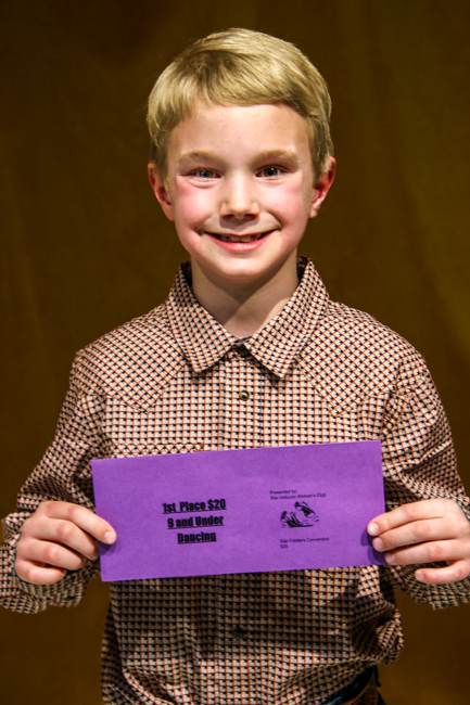 Wyatt Stegall, 1st Place 9 and under Dancing at the 2025 Star Fiddlers' Convention – photo © G Nicholas Hancock