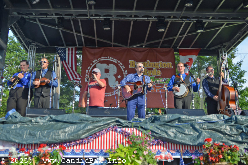 Tommy Brown sits in with Ralph II at the 2025 Remington Ryde Bluegrass Festival - photo © Bill Warren