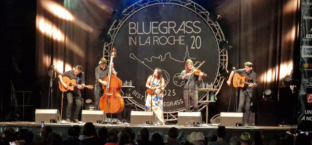 AJ Lee & Blue Summit at Bluegrass in La Roche 2025 - photo © Angelika Hernmarck