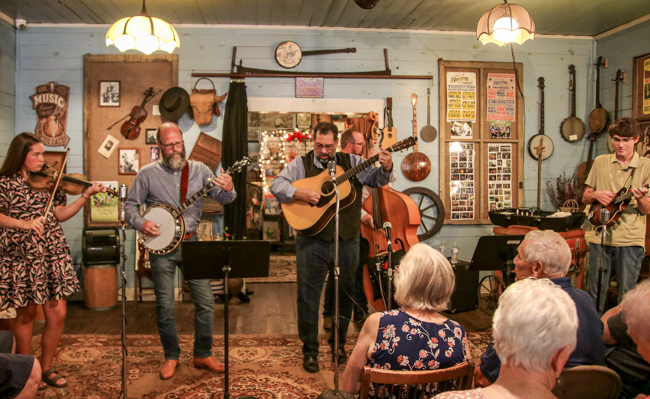 Greg Blake house concert at the E.H. Montgomery General Store in Gold Hill, NC - photo © G Nicholas Hancock