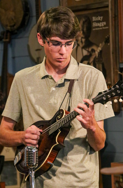 Jonah Chaney at Greg Blake house concert at the E.H. Montgomery General Store in Gold Hill, NC - photo © G Nicholas Hancock