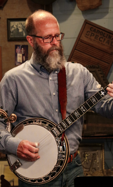 Tom Hyatt at the Greg Blake house concert at the E.H. Montgomery General Store in Gold Hill, NC - photo © G Nicholas Hancock