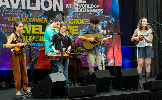 Kids on Bluegrass Blue Band - IBMA 2025 - photo © G Nicholas Hancock