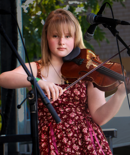 McKenna Peterson at Kids on Bluegrass - IBMA 2025 - photo © G Nicholas Hancock