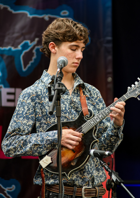 Judson Stone of the Kids on Bluegrass Yellow Band - IBMA 2025 - photo © G. Nicholas Hancock