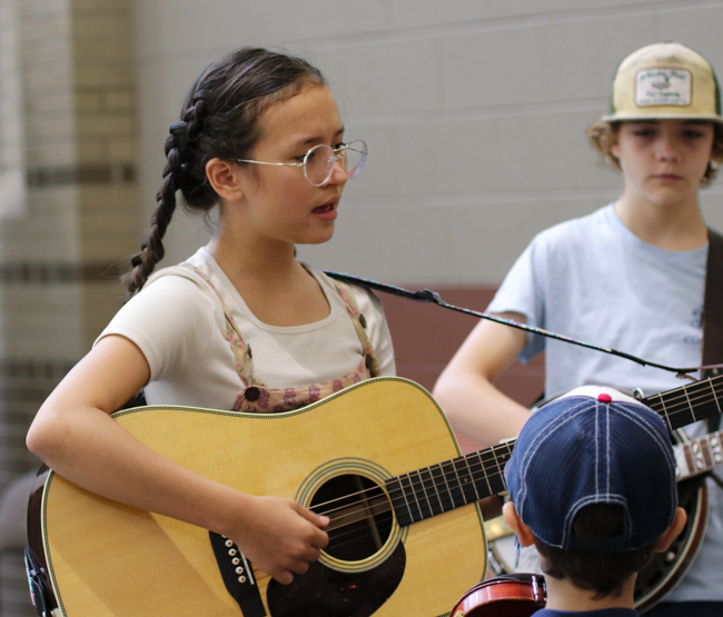Riyae Park at Kids on Bluegrass - IBMA 2025 - photo © G. Nicholas Hancock