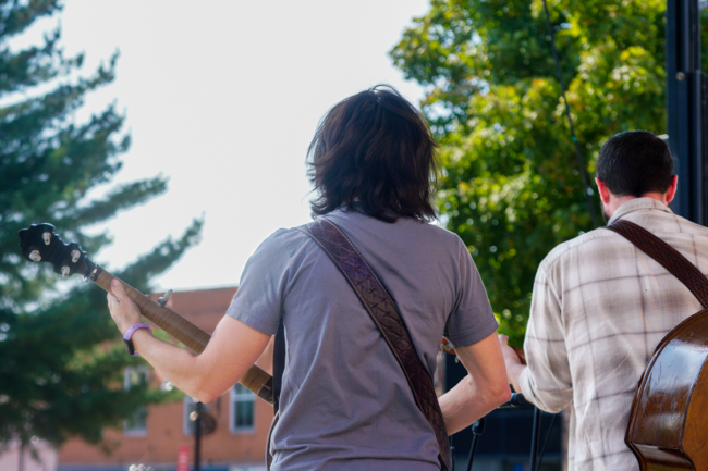 Kristin Scott Benson and John Bryan with The Grascals at the 2025 Bluegrass & Chili Festival in Oklahoma - photo © Pamm Tucker