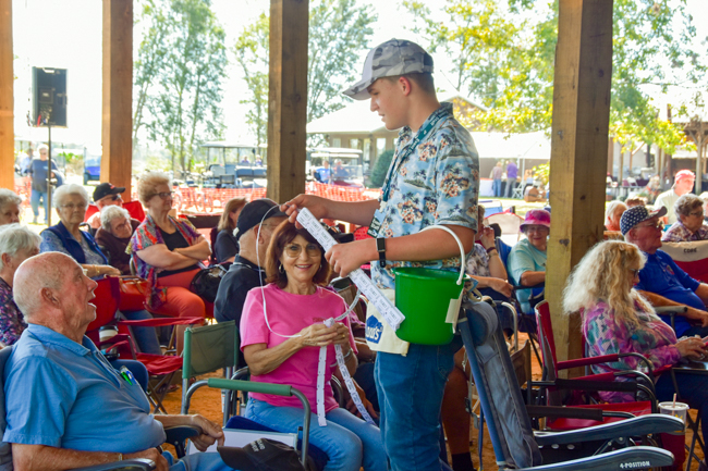 Selling raffle tickets at Headin’ Home Fest 2025 - photo courtesy of the festival