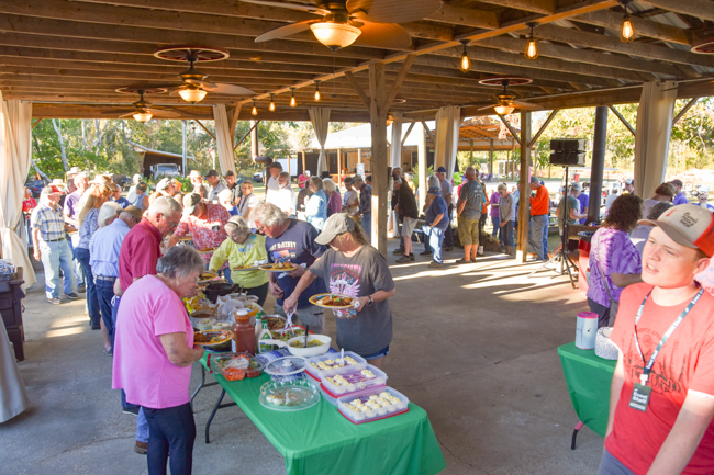 Potluck dinner at Headin’ Home Fest 2025 - photo courtesy of the festival