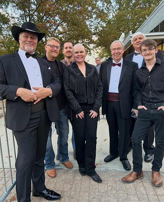 Members of Carolina Bluegrass Style and Nu-Blu at the 2025 Josie Music Awards at the Grand Ole Opry House in Nashville (11/2/25)