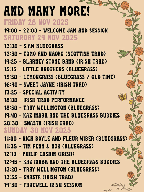 Southeastern Old Time Gathering 2025 schedule