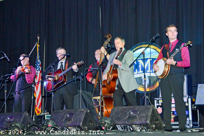 Larry Cordle joins Ralph Stanley II & The Clinch Mountain Boys at the 2026 Jekyll Island Bluegrass Festival - photo © Bill Warren