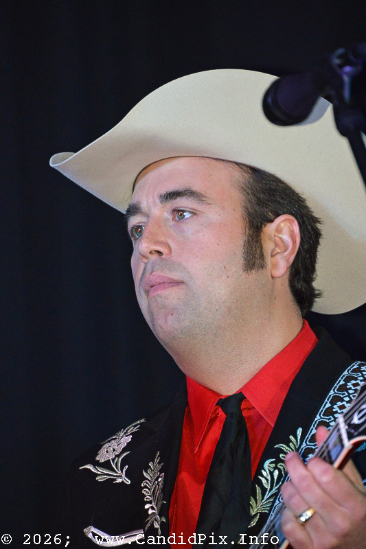 Taylor Malpass with The Malpass Brothers at the 2026 Jekyll Island Bluegrass Festival - photo © Bill Warren