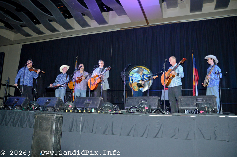 Larry Cordle joins Lorraine Jordan & Country Grass at the 2026 Jekyll Island Bluegrass Festival - photo © Bill Warren