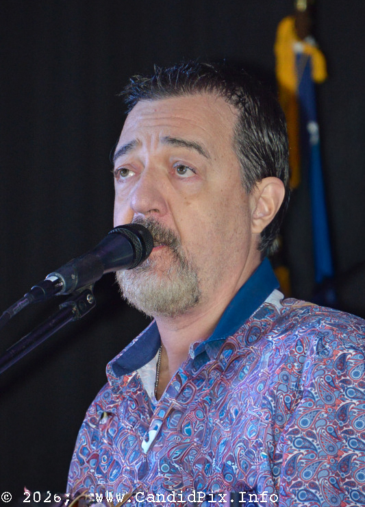Kent Dixon with Lorraine Jordan & Country Grass at the 2026 Jekyll Island Bluegrass Festival - photo © Bill Warren