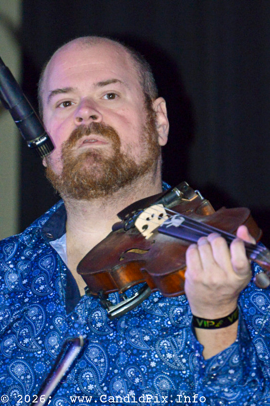 Matt Hooper with Lorraine Jordan & Country Grass at the 2026 Jekyll Island Bluegrass Festival - photo © Bill Warren