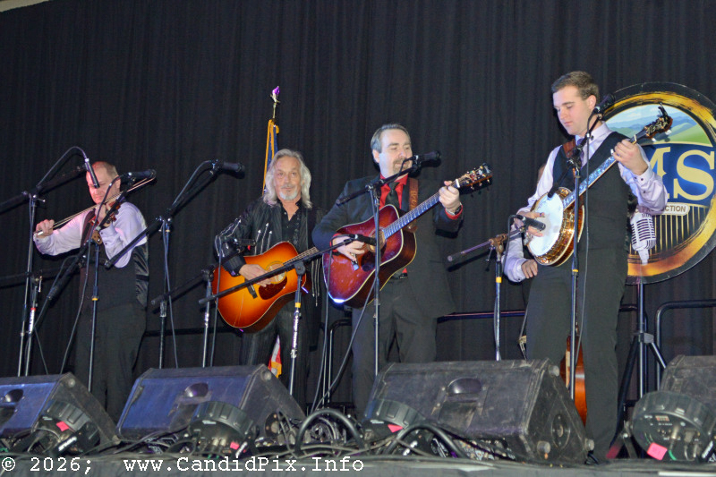 Jim Laurderdale joins Ralph Stanley II & The Clinch Mountain Boys at the 2026 Jekyll Island Bluegrass Festival - photo © Bill Warren