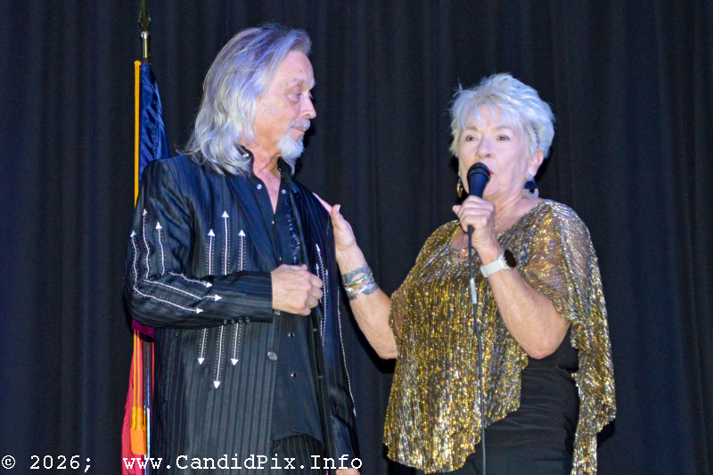 Jim Lauderdale and Sherry Boyd at the 2026 Jekyll Island Bluegrass Festival - photo © Bill Warren