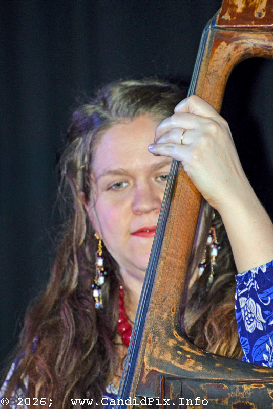 Abigail Acevedo with Remedy Tree at the 2026 Jekyll Island Bluegrass Festival - photo © Bill Warren