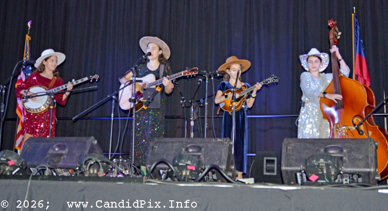 Alaskan Sunnyside Sisters at the 2026 Jekyll Island Bluegrass Festival - photo © Bill Warren