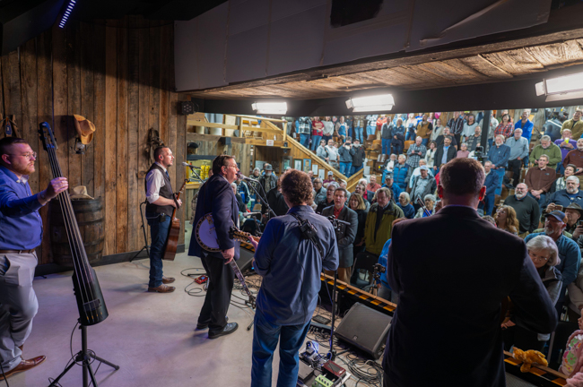 Joe Mullins & The Radio Ramblers' final performance at Meadowgreen Music Hal (10/10/26) - photo © Hallie Adams
