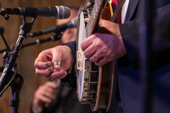 Joe Mullins with The Radio Ramblers at their final performance at Meadowgreen Music Hal (10/10/26) - photo © Hallie Adams