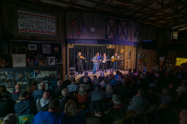 Joe Mullins & The Radio Ramblers' final performance at Meadowgreen Music Hal (10/10/26) - photo © Hallie Adams