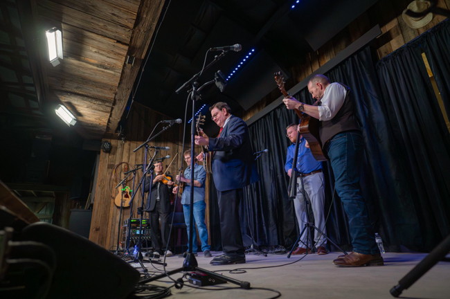 Joe Mullins & The Radio Ramblers' final performance at Meadowgreen Music Hal (10/10/26) - photo © Hallie Adams