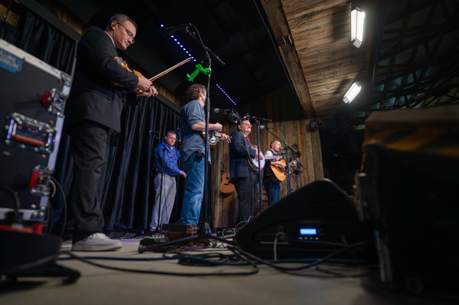 Joe Mullins & The Radio Ramblers' final performance at Meadowgreen Music Hal (10/10/26) - photo © Hallie Adams