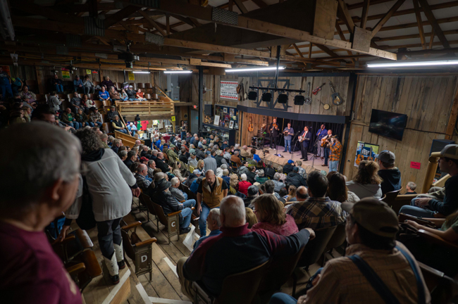 Joe Mullins & The Radio Ramblers' final performance at Meadowgreen Music Hal (10/10/26) - photo © Hallie Adams
