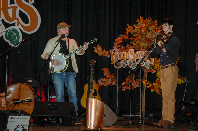 Ron Block and Owen Hoopes on WoodSongs Old Time Radio Hour (2/9/26) - photo © Roger Black